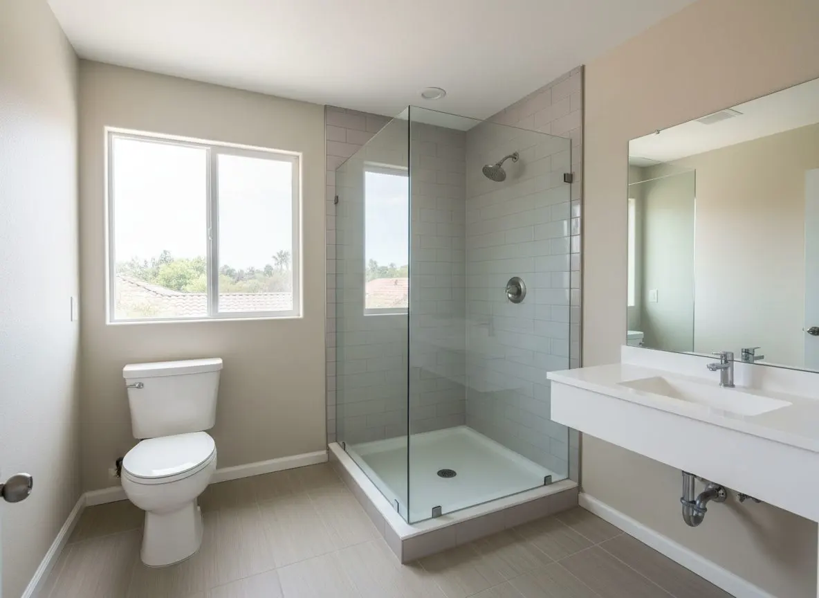 Tub-to-shower conversion in Mission Viejo
